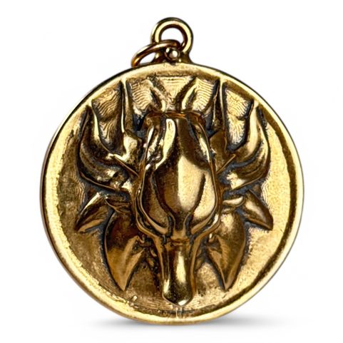 SLAVIC WOLF PENDANT, BRONZE