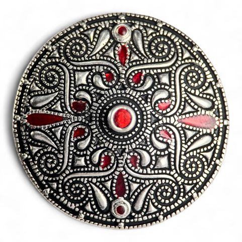 BROCHURE CELTIQUE, AUVERS-SUR-OISE, BRONZE ARGENTÉ