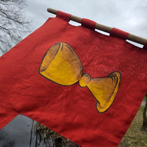 HUSSITE BANNER TRUTH PREVAILS, VERITAS VINCIT