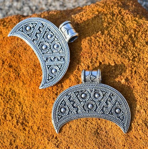 LUNITSA, IX. CENTURY, REPLICA, PENDANT, SILVER 925
