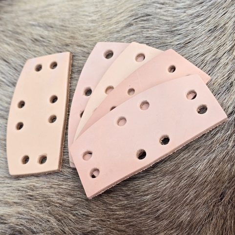 LEDERSCHUPPEN, 1 STÜCK, NATURFARBEN