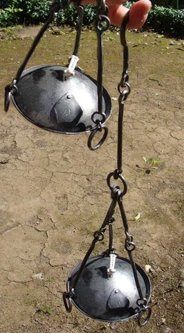 HAND FORGED OIL LAMP