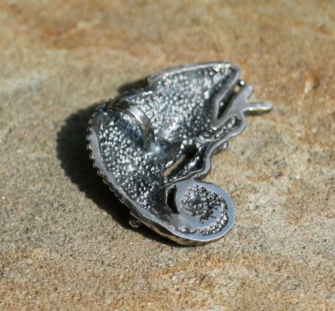 CHAMELEON, STERLING SILVER PENDANT