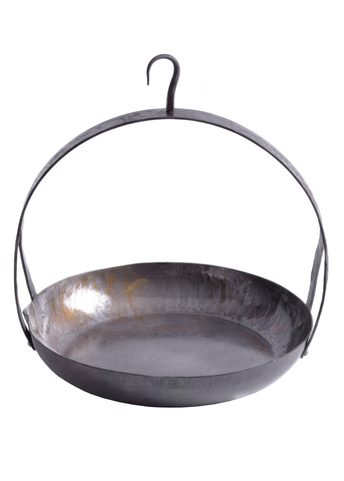 MEDIEVAL HANGING PAN, FORGED