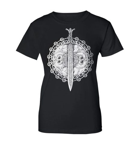 CLAÍOMH SOLAIS - SWORD OF LIGHT, LADIES' T-SHIRT