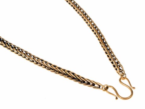 VIKING KNIT, NECKLACE, BRASS 55CM