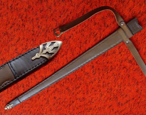 CUSTOM MADE SCABBARD WITH FITTING