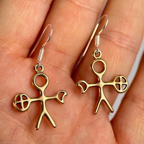 NOAIDI - SAMI SHAMAN, EARRINGS BRONZE