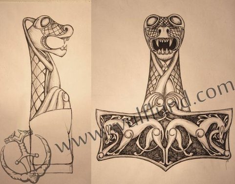 MARTEAU DE THOR - OSEBERG, PENDENTIF, ARGENT
