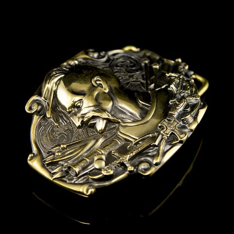 COSSACK, BELT BUCKLE, BRASS