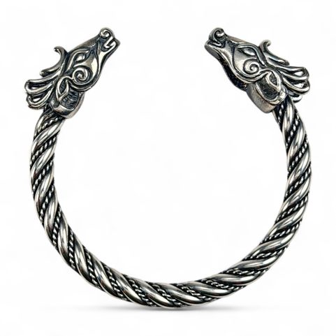 FIANNA, CELTIC DEER, SILVER BRACELET