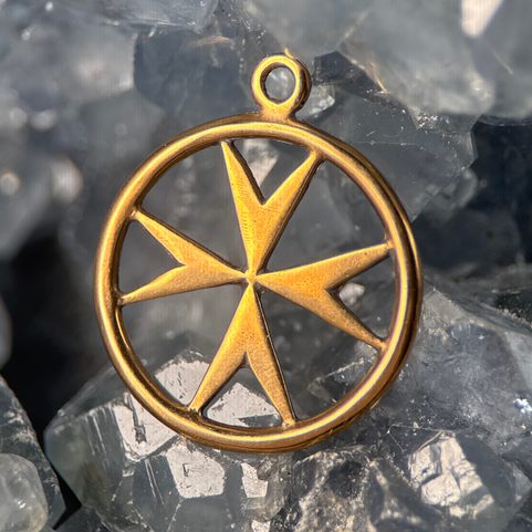TEMPLAR CROSS, MEDIEVAL PENDANT, BRONZE