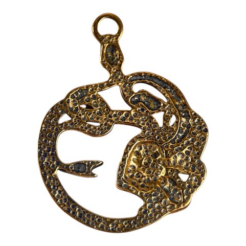 MEDUSA, ANTIQUE, BRONZE, PENDANT