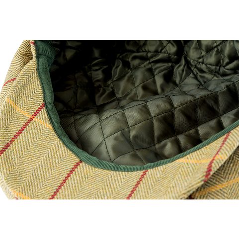 WOOL BLEND BAKER BOY HAT TWEED GREEN