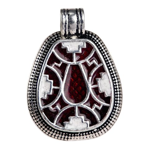 CLOISONNÉ - MEROVEY PENDANT, SILVER