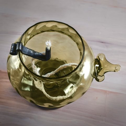 OIL LAMP, 17TH CENTURY MORAVIA