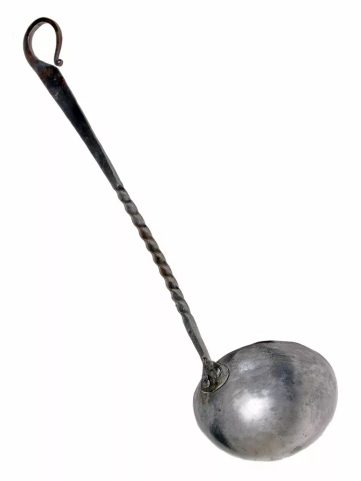 MEDIEVAL LADLE - HAND FORGED, LARGE