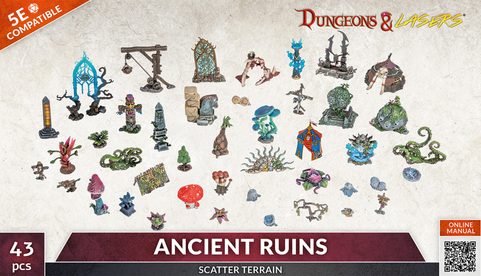 DUNGEONS & LASERS: ANCIENT RUINS SCATTER TERRAIN