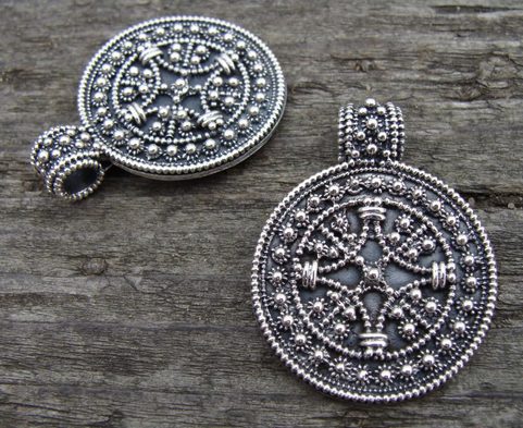 STAR SHIELD, VIKING PENDANT FROM BIRKA, AG 925, 10 G