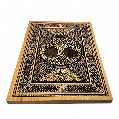 ARBOR VITAE TREE OF LIFE, WALL DECORATION, WOOD 32X46CM