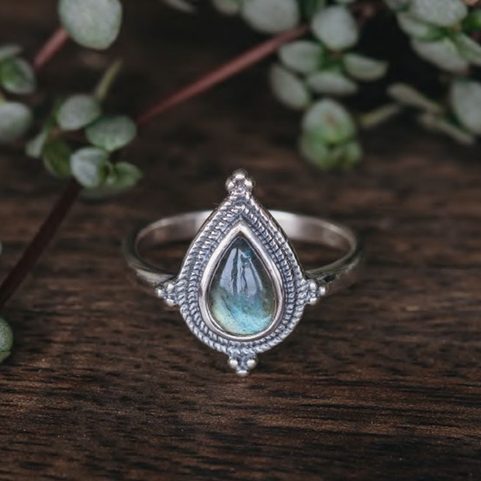 SABINA, RING, LABRADORITE, SILVER 925/1000