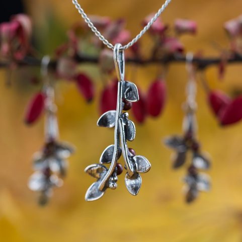 CRANBERRIES, PENDANT, SILVER