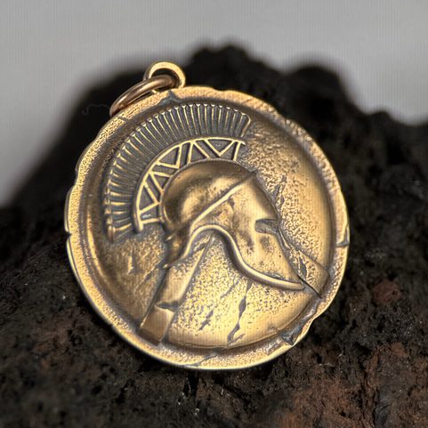 SPARTE, GUERRIER SPARTIATE, PENDENTIF, BRONZE