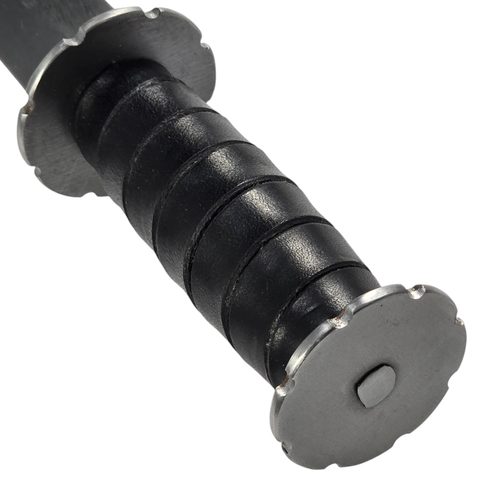 RONDEL OR BOLLOCK DAGGER KUTTENBERG, 14TH CENTURY, BLUNT REPLICA, BLACK