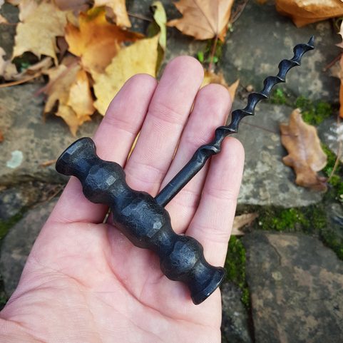 HAND FORGED CORKSCREW, METAL