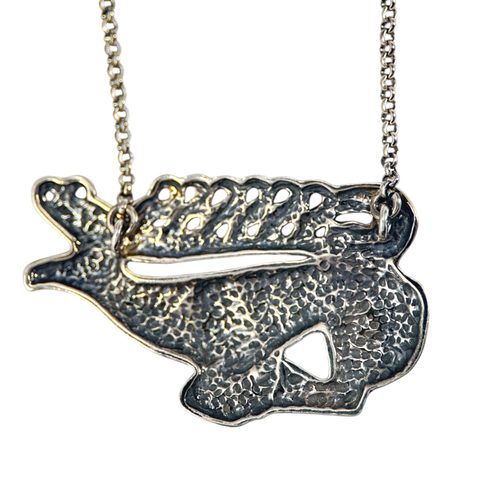 SCYTHIAN STAG - NECKLACE, STERLING SILVER