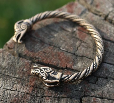 CELTIC DRAGON, BRACELET, BRONZE