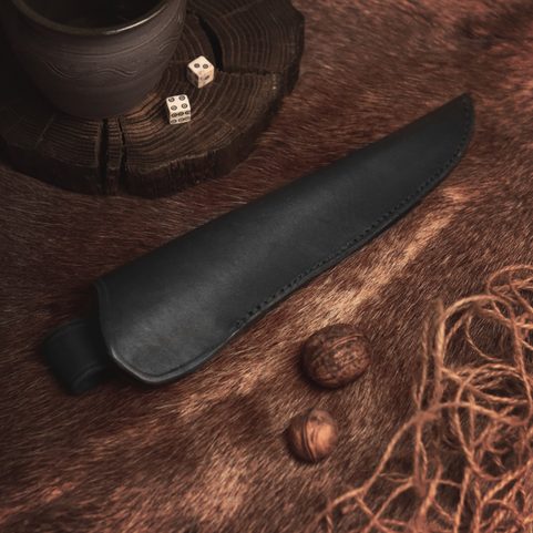 CRUACHAN, CELTIC HAND FORGED KNIFE BROWN