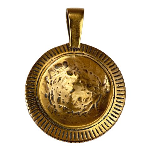 TRIGLAV SLAVIC GOD, BRONZE PENDANT