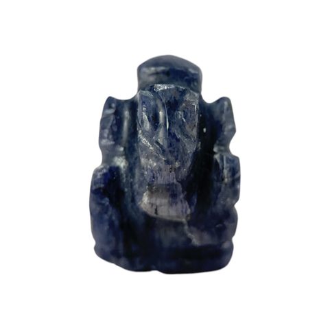 GANESHA, FIGURINE, SODALITE