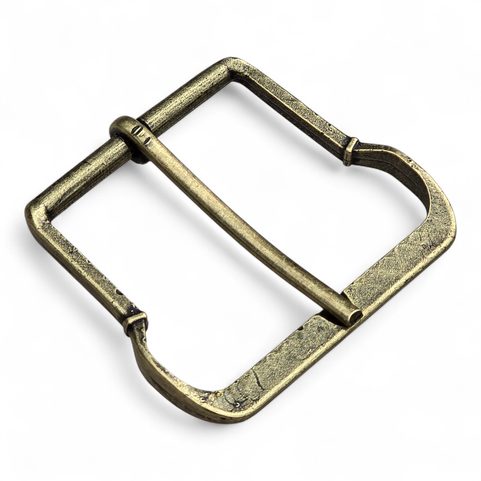 BELT BUCKLE, 15TH CENTURY, BOHEMIA, ZINC, OLD BRASS