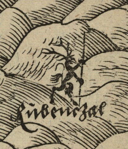 RÜBEZAHL - MOUNTAIN SPIRIT, AMULET, ZINC, ANTIQUE BRASS