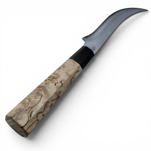 JAPANISCHES GOKUJO-MESSER AUS EDELSTAHL, BIRKE