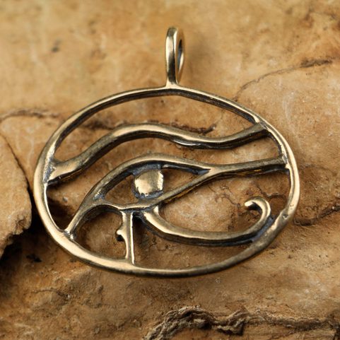 UDYAT THE EYE OF HORUS, BRONZE PENDANT