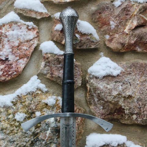 DORIAN HAND-AND-A-HALF MEDIEVAL SWORD ETCHED