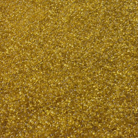 PRECIOSA SAATPERLEN, GELB, TRANSPARENT 10 / 0