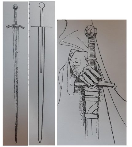 KAZIMIR, ÉPÉE À UNE MAIN, XVE SIÈCLE, FULL TANG