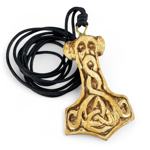 THOR'S HAMMER, PENDANT, CARVED, HORN