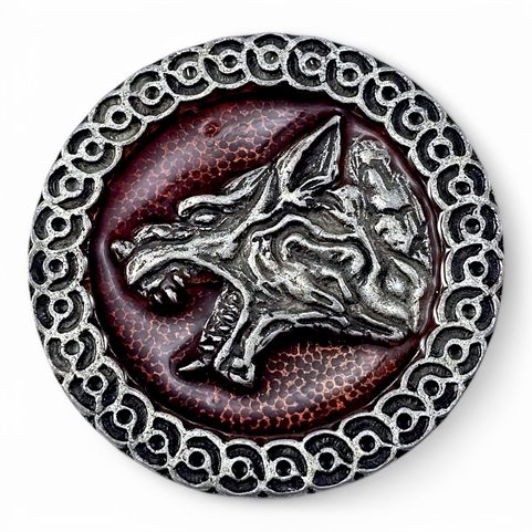 SLAVIC WEREWOLF, PENDANT, ZINC, ENAMEL