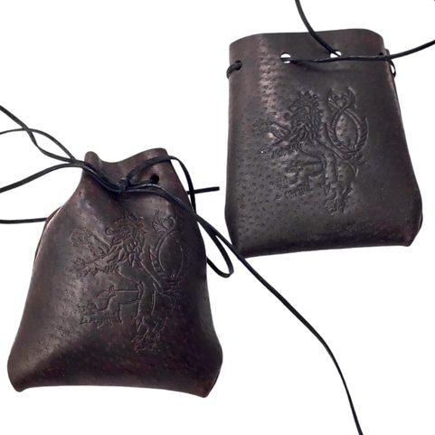 LEATHER POUCH - LION