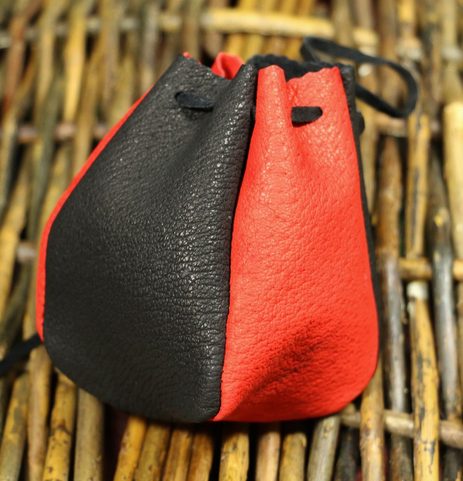 POCHETTE EN CUIR, ROUGE