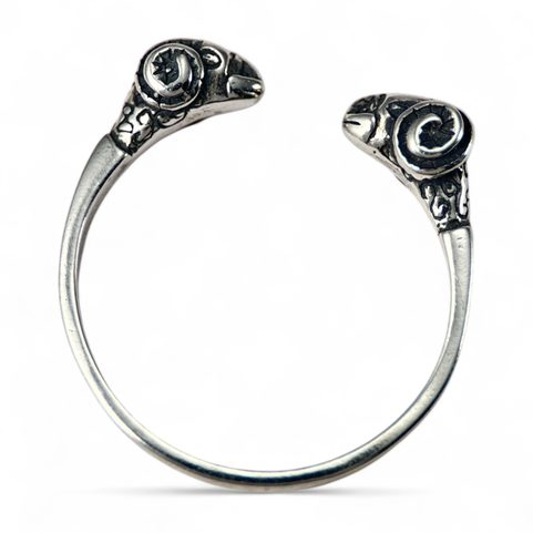 ARIES - RING, ANCIENT ROME, III CENTURY, SILVER 925/1000