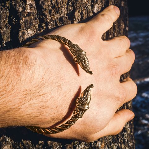MIDGARDSORMR, WIKINGER-ARMBAND, BRONZE