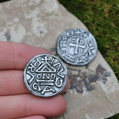 DENARIUS BOLESLAUS I, DUKE OF BOHEMIA, TIN REPLICA