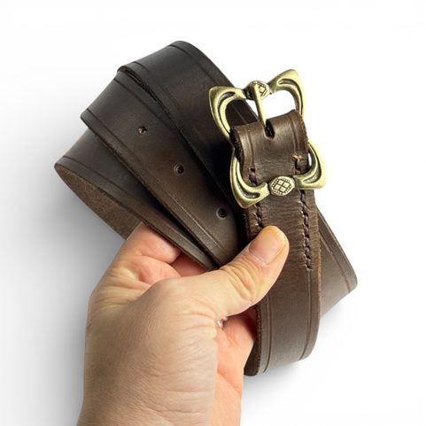 UMBRIA CEINTURE EN CUIR MARRON