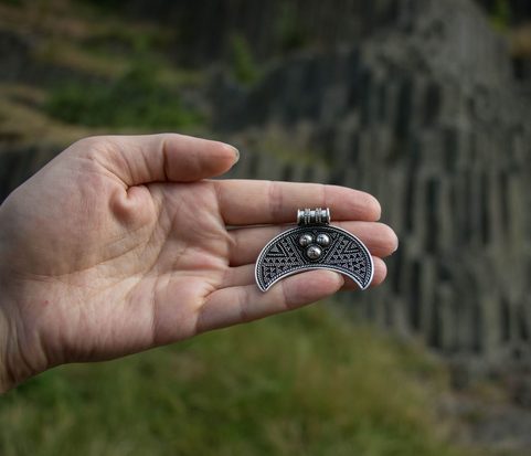 ZIVA, LUNITSA, SLAVS, VIKINGS, STERLING SILVER PENDANT